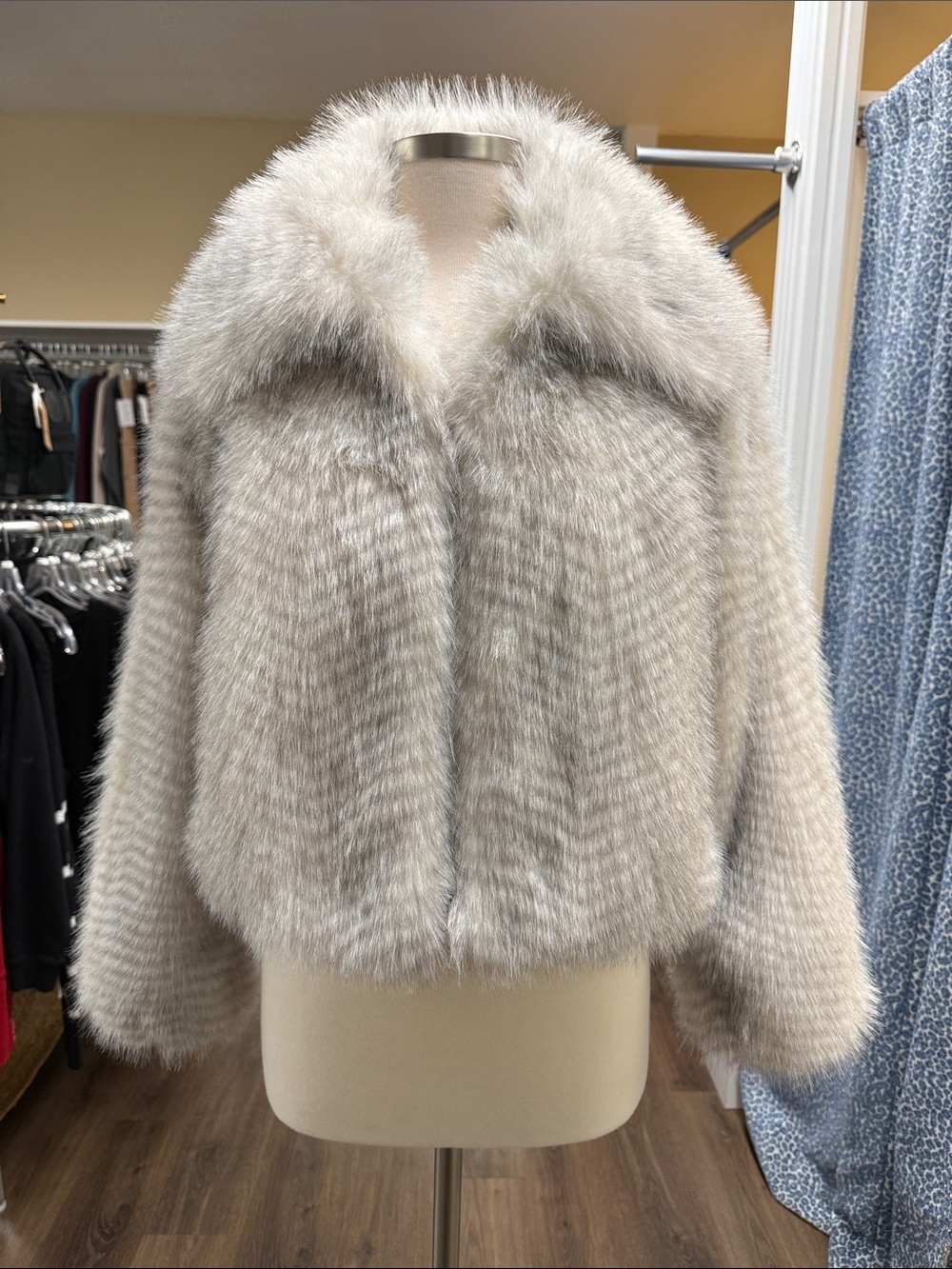 LoveShackFancy NWT Orlen Jacket in Grey Size Small